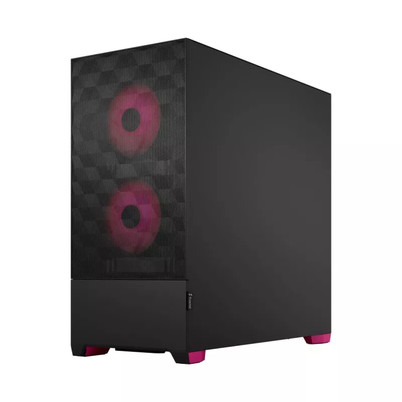 FRACTAL DESIGN Pop Air RGB Magenta Core TG Clear Tint – vidutinis kompiuterio korpusas