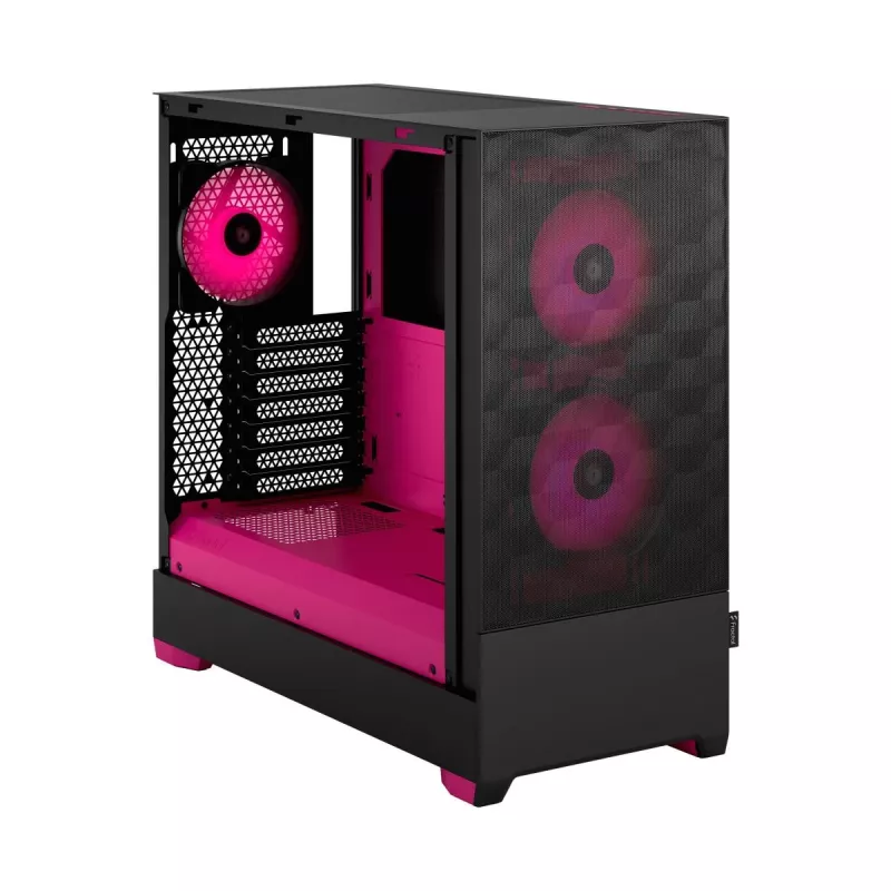 FRACTAL DESIGN Pop Air RGB Magenta Core TG Clear Tint – vidutinis kompiuterio korpusas