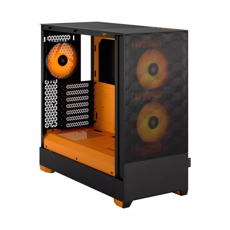 FRACTAL DESIGN Pop Air RGB Orange Core Tg Clear Tint korpusas