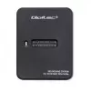 SSD korpusas QOLTEC 50313 Juodas – M.2 (22×80 / 22×110) PCIe ir SATA, USB Type-C (USB 2.0 / 3.2 Gen2)