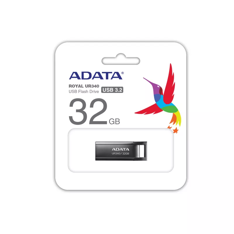 ADATA UR340 USB atmintukas 32 GB USB Type-A 3.2 Gen 1 juodas