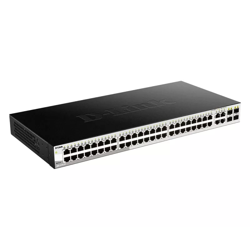 Valdomas L2 Gigabit Ethernet Switch D-Link DGS-1210-52, 48 prievadai, 1U