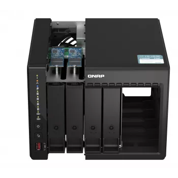 QNAP TS-453E NAS bokštinis Intel® Celeron® J6412 8 GB 0 TB QNAP QTS juodas