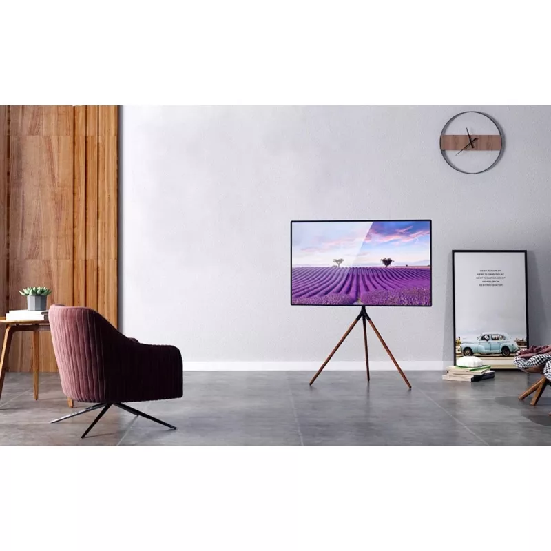 Grindinis TV laikiklis TECHLY ICA-TR18SAM 45–65 colių (114,3–165,1 cm), VESA 200x200–600x400, talpa 32 kg, riešutas