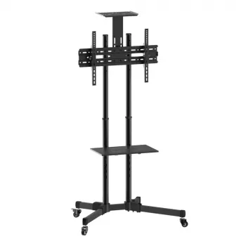 Pertvarinis stovas TECHLY ICA-TR16T 37 inch–70 inch ekranams, VESA 200x200–600x400, iki 50 kg, reguliuojamas aukštis, ratukai, pakreipimas ±10° (juodas)
