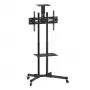 Pertvarinis stovas TECHLY ICA-TR16T 37 inch–70 inch ekranams, VESA 200x200–600x400, iki 50 kg, reguliuojamas aukštis, ratukai, pakreipimas ±10° (juodas)