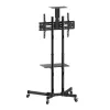 Pertvarinis stovas TECHLY ICA-TR16T 37 inch–70 inch ekranams, VESA 200x200–600x400, iki 50 kg, reguliuojamas aukštis, ratukai, pakreipimas ±10° (juodas)
