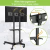 Pertvarinis stovas TECHLY ICA-TR16T 37 inch–70 inch ekranams, VESA 200x200–600x400, iki 50 kg, reguliuojamas aukštis, ratukai, pakreipimas ±10° (juodas)