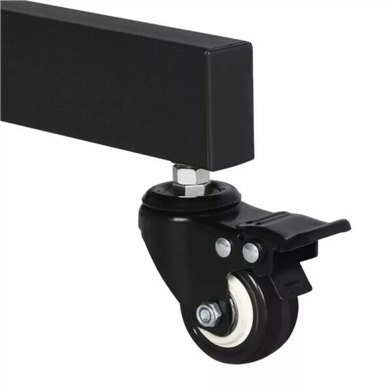 Pertvarinis stovas TECHLY ICA-TR16T 37 inch–70 inch ekranams, VESA 200x200–600x400, iki 50 kg, reguliuojamas aukštis, ratukai, pakreipimas ±10° (juodas)