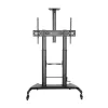 Techly Steel Trolley Floor Support reguliuojamo aukščio, TV nuo 60'' iki 100''