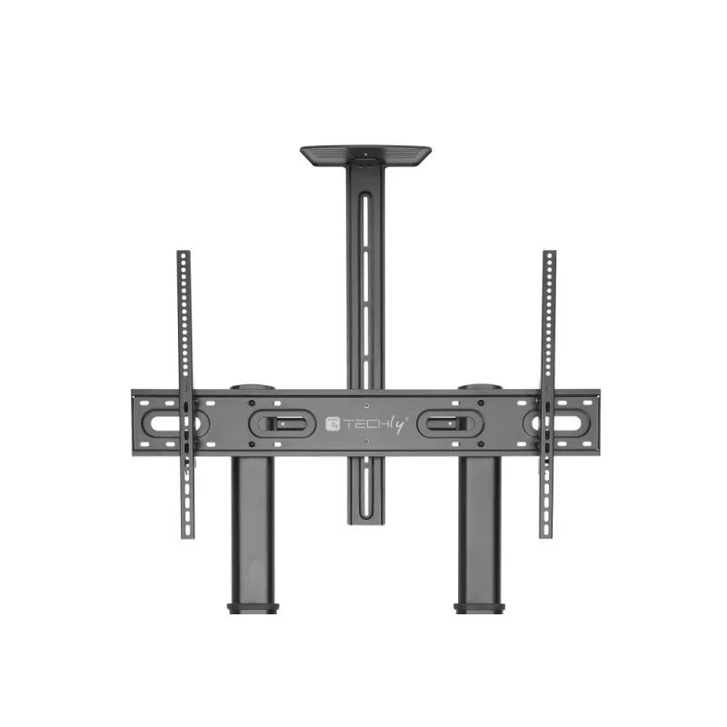 Techly Steel Trolley Floor Support reguliuojamo aukščio, TV nuo 60'' iki 100''