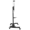 Techly Steel Trolley Floor Support reguliuojamo aukščio, TV nuo 60'' iki 100''