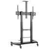 Techly Steel Trolley Floor Support reguliuojamo aukščio, TV nuo 60'' iki 100''