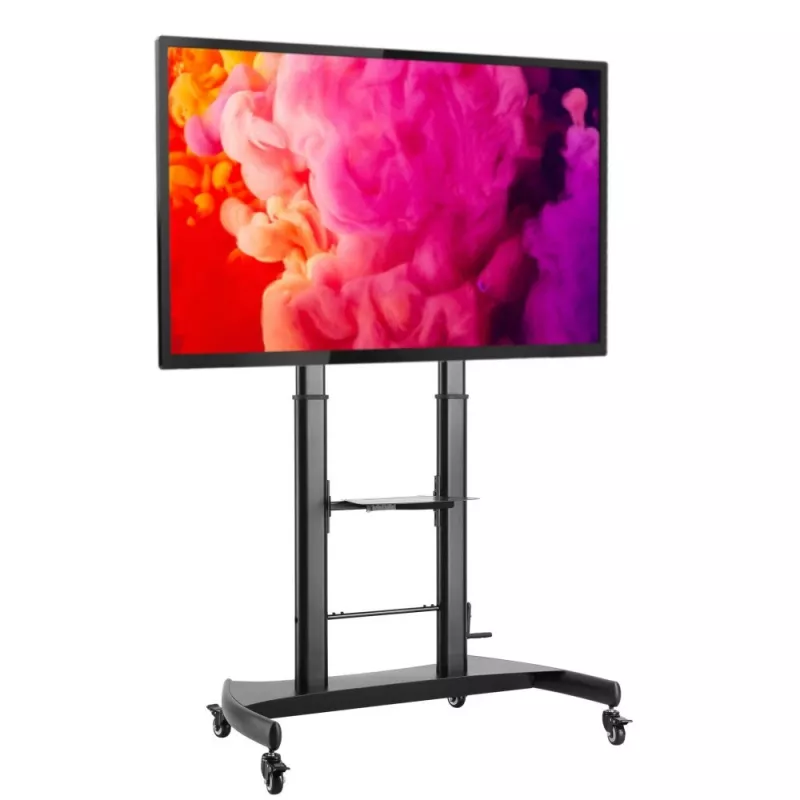 Techly Steel Trolley Floor Support reguliuojamo aukščio, TV nuo 60'' iki 100''