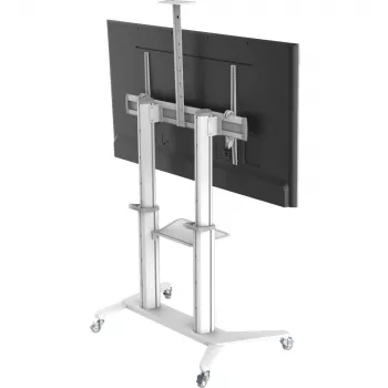 Techly ICA-TR49W mobilus multimedijos stovas plokščiaekraniams, baltas