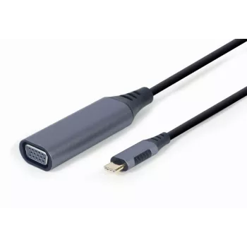 GEMBIRD USB Type-C į VGA vaizdo adapteris, 15 cm, kosminė pilka