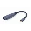 GEMBIRD USB Type-C į VGA vaizdo adapteris, 15 cm, kosminė pilka