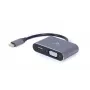 Gembird USB 3.0 Type-A–HDMI + VGA vaizdo keitiklis, tamsiai pilkas