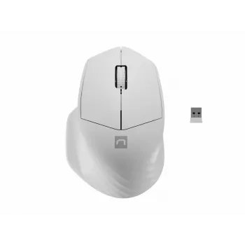 Belaidė Bluetooth optinė pelė NATEC Siskin 2 – 1600 DPI, Bluetooth 5.0, dešinė ranka, balta
