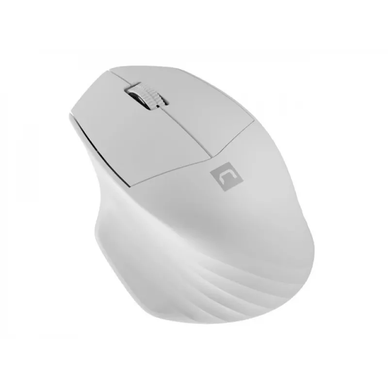 Belaidė Bluetooth optinė pelė NATEC Siskin 2 – 1600 DPI, Bluetooth 5.0, dešinė ranka, balta