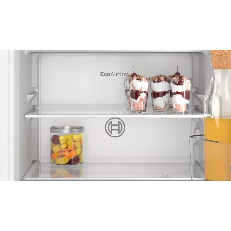 Bosch Serie 2 KIL22NSE0 kombinuotas šaldytuvas-šaldiklis įmontuojamas 119 L baltas