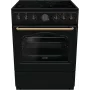 Gorenje GECS6B71CLB Laisvai pastatoma elektrinė viryklė su keramine kaitlente, juoda