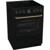 Gorenje GECS6B71CLB Laisvai pastatoma elektrinė viryklė su keramine kaitlente, juoda