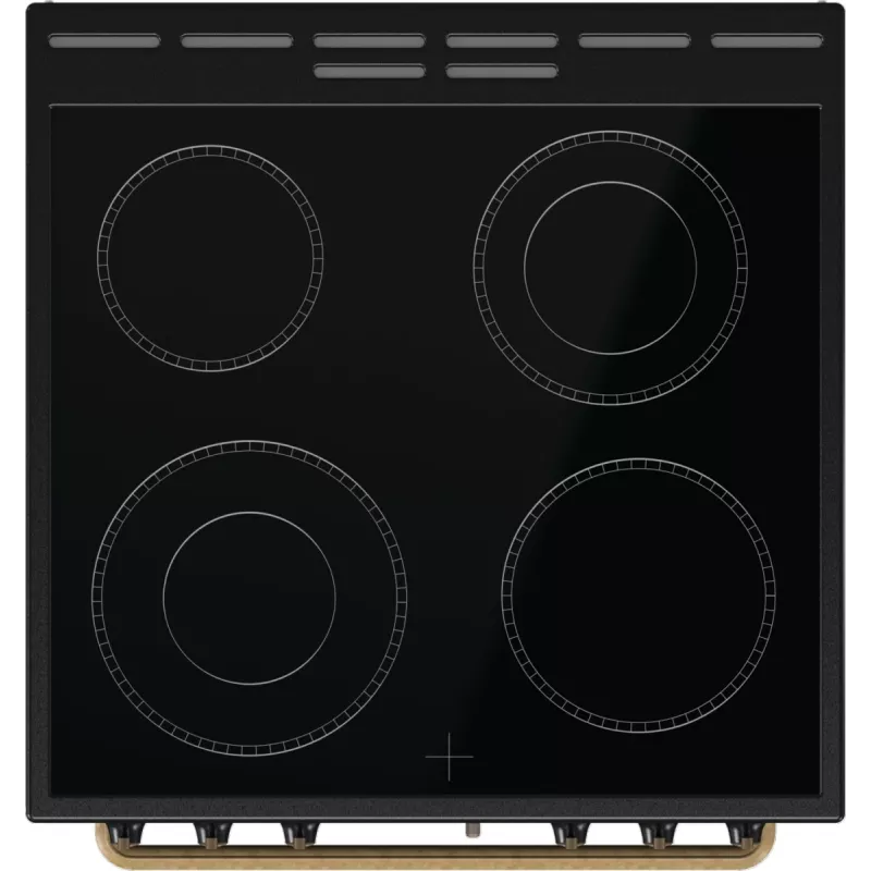 Gorenje GECS6B71CLB Laisvai pastatoma elektrinė viryklė su keramine kaitlente, juoda