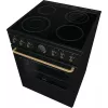 Gorenje GECS6B71CLB Laisvai pastatoma elektrinė viryklė su keramine kaitlente, juoda