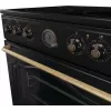Gorenje GECS6B71CLB Laisvai pastatoma elektrinė viryklė su keramine kaitlente, juoda