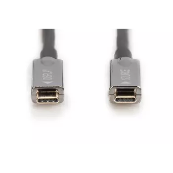 DIGITUS USB Type-C - USB Type-C AOC hibridinis šviesolaidinis kabelis 4K@60Hz USB 3.1 SPEC 15m