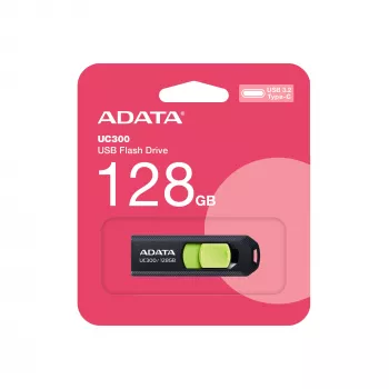 ADATA ACHO-UC300-128G-RNB USB atmintukas 128 GB USB Type-C 3.2 Gen 1 juoda
