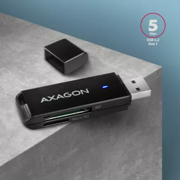 Card Reader Axagon CRE-S2N USB 3.2 Gen 1 Type-A Juodas