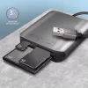 „Axagon CRE-S3“ išorinis USB-A 3.2 Gen 1 3 lizdų SD/microSD/CF kortelių skaitytuvas, USB 3.2 Gen 1 (3.1 Gen 1) Type-A, pilkas