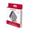 „Axagon CRE-S3C“ aliumininė didelės spartos USB-C 3.2 Gen 1 atminties kortelių skaitytuvas, 3 lizdai, UHS-II