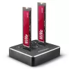Axagon ADSA-M2C SuperSpeed USB-C 10Gbps dviejų M.2 NVMe dokas