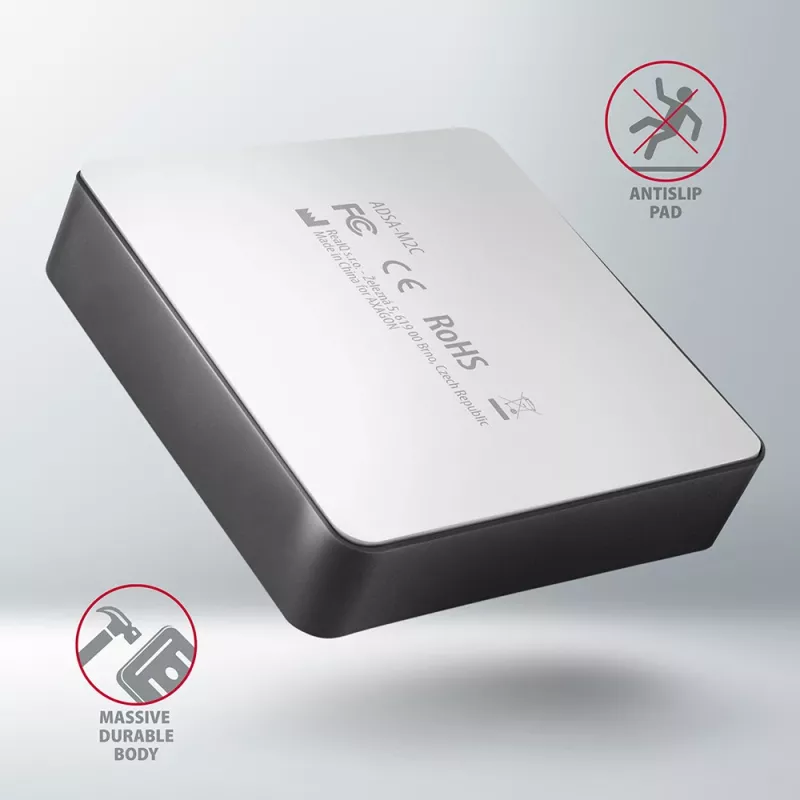 Axagon ADSA-M2C SuperSpeed USB-C 10Gbps dviejų M.2 NVMe dokas