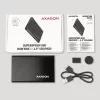AXAGON EE25-A6M išorinis HDD/SSD dėklas – 2,5 colio SATA, USB 3.2 Gen 1 (5 Gbit/s), Micro-USB B į USB Type-A, aliuminis, juodas