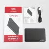 Axagon EE25-SL Išorinis dėklas be varžtų USB 3.2 Gen 1 - SATA 6G 2,5 colio SSD/HDD