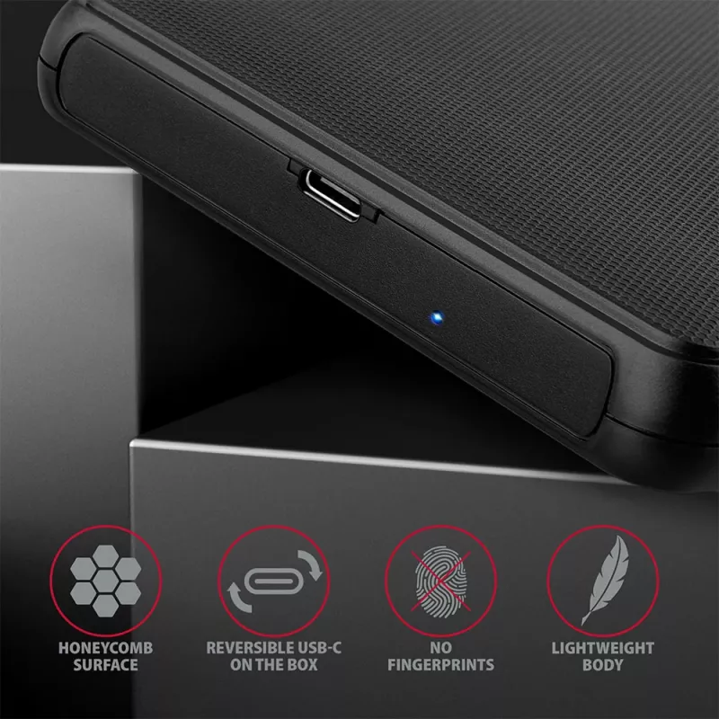 Išorinis dėklas 2.5 inch SATA HDD/SSD Axagon EE25-SLC, beįrankis, USB-C 3.2 Gen 1