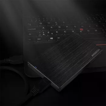 Išorinis dėklas Axagon EE25-XA6 ALINE, aliuminis, USB 3.2 Gen 1 – SATA 6G, 2.5 colio SSD/HDD