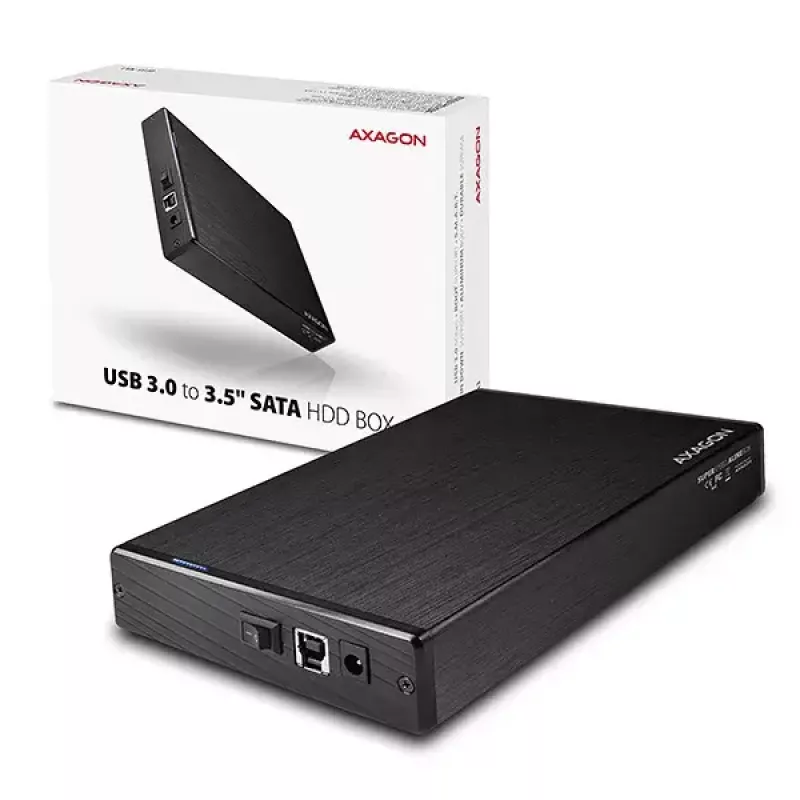 Išorinis dėklas Axagon EE35-XA3 aliumininis USB 3.2 Gen 1 SATA 3,5 inch HDD