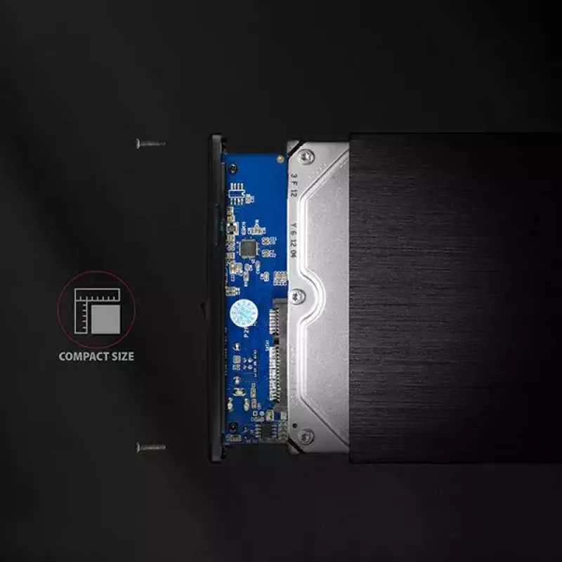 Išorinis dėklas Axagon EE35-XA3 aliumininis USB 3.2 Gen 1 SATA 3,5 inch HDD