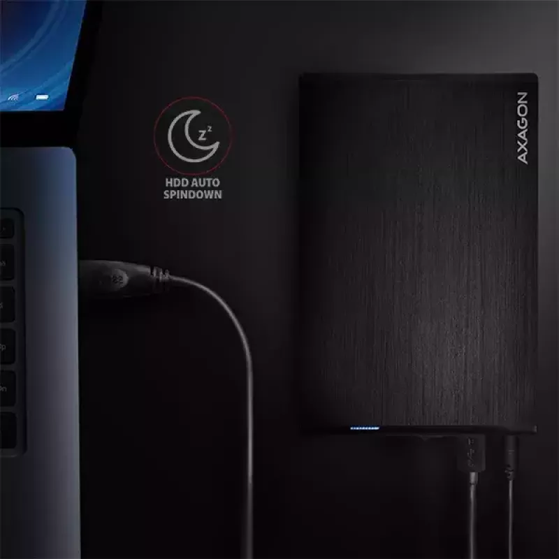 Išorinis dėklas Axagon EE35-XA3 aliumininis USB 3.2 Gen 1 SATA 3,5 inch HDD