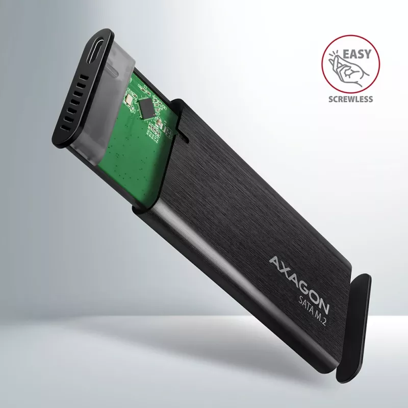 SSD korpusas Axagon EEM2-SBC USB-C 3.2 Gen 2 Juodas M.2