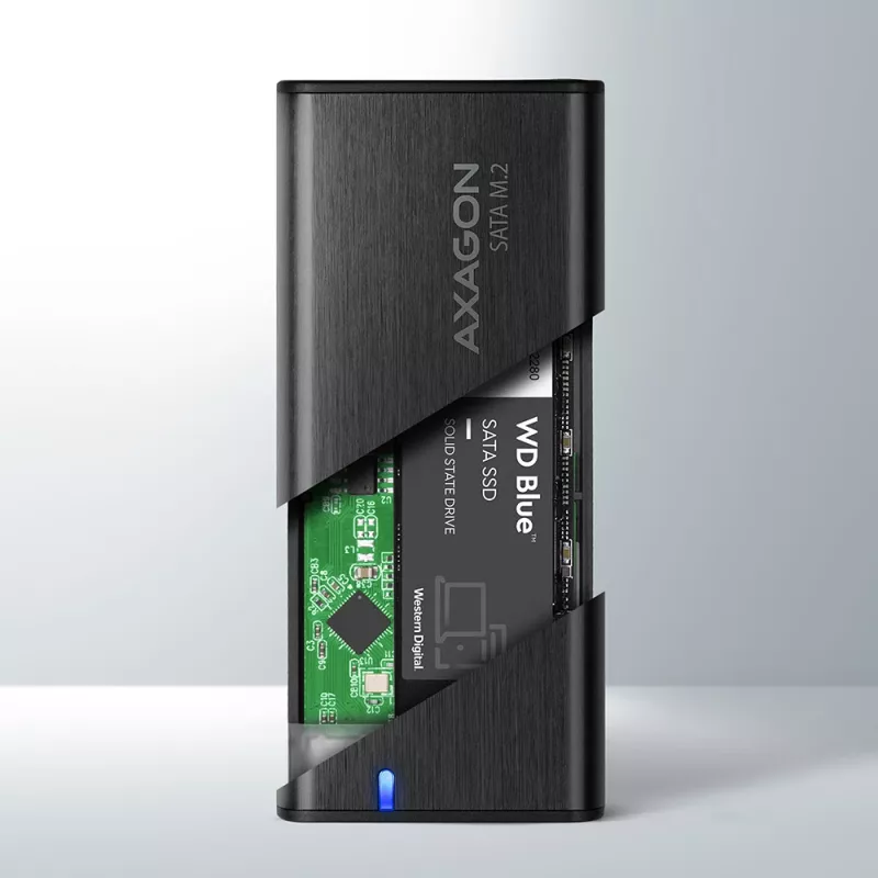 SSD korpusas Axagon EEM2-SBC USB-C 3.2 Gen 2 Juodas M.2