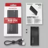 SSD korpusas Axagon EEM2-SBC USB-C 3.2 Gen 2 Juodas M.2
