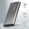 Axagon EEM2-SG2 SuperSpeed+ USB-C išorinis M.2 NVMe ir SATA SSD dėklas