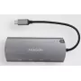 Axagon HMC-6M2 USB 3.2 Gen 1 šakotuvas, 2x USB-A, HDMI, RJ-45, SATA M.2, PD 100W, USB-C kabelis