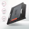 Axagon RSS-CD09 2.5 inch SSD/HDD adapteris į DVD lizdą 9.5 mm LED ALU sąsajos kortelės/adapteris vidinis SATA